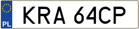 Trailer License Plate